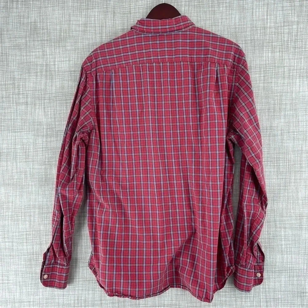 J. Crew Mens Size L Long Sleeve Button Down Shirt 2174